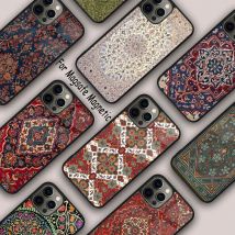 Perserteppich-Kunst, magnetische Handyhülle für Apple iPhone 17, Air 16, 14, 13, 12 Pro Max 15 Plus, kabelloses Laden mit MagSafe-Abdeckung