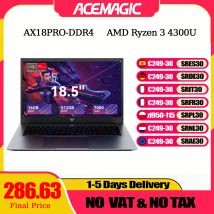 ACEMAGIC 18,5-Zoll-Laptop mit Windows 11 PRO, 7000 mAh Akku, AMD Ryzen 3 4300U Prozessor, 16 GB DDR4 RAM, 512 GB SSD, Wifi5