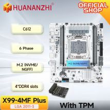 HUANANZHI X99 4MF plus LGA 2011-3 Xeon Motherboard DDR4 Speicherunterstützung NVMe SATA für Gaming- und Geschäftsgebrauch mit TPM2.0