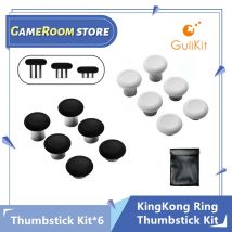 GuliKit NS34 KingKong Ring-Thumbstick-Kit inklusive 6er-Höhen-Option, reibungsarm für Gulikit KingKong 2 Pro-Ersatz