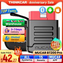 Mucar bt200/bt200 pro bluetooth auto diagnose tool öl immo sas 15 reset obd2 scanner auto code leser für vollständige system diagnose