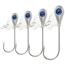1-10Pcs Jig Head Hook 4g 5.5g 7.5g 11g Shank Barbed VIB Fishing T-tail Soft Lure Kit Big Fish Eye Spinning Tackle Spin Fishhook