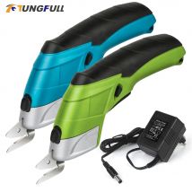 Forbici elettriche senza fili forbici ricaricabili taglierina per stoffa tappeto forbici fai da te strumento per tagliare il cartone cucito in pelle PVC