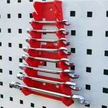 Organizzatore per rack per chiavi in plastica Prese per vassoi montate a parete Strumenti di archiviazione Selezionatore per rack Supporti per chiavi standard Supporto per chiavi domestiche