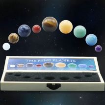 9-Planeten-Sonnensystem, Kristallkugel-Kugel-Set, Edelsteine, Kugel, Galaxie, Universum, Modell, himmlisches kreatives Geschenk, Zuhause, Schmuck, DIY