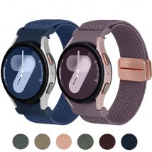 Cinturino magnetico in nylon per Samsung Galaxy Watch 7 6 4 classico braccialetto senza spazi vuoti Galaxy watch 6 4 5 pro 44mm 47 40mm 20mm cinturini