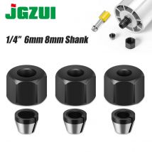 6mm 6.35mm 8mm uchwyt zaciskowy grawerowanie maszyna do przycinania z nakrętką Adapter do frezów router elektryczny frez akcesoria