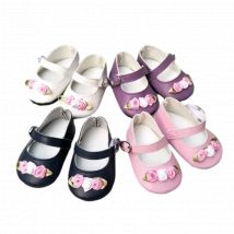 Babys Puppenschuhe für 40 cm große Puppenschuhe, Turnschuhe für 18-Zoll-Mädchen, Puppenschuhe, Spielzeugstiefel, Zubehör