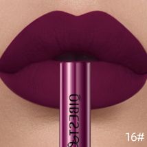Qibest sexy rot matt Lip gloss lang anhaltende Samt flüssige Lippenstift Lippen Make-up Frauen Schönheit Antihaft Tasse wasserdicht Lip gloss heiß