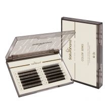 SAKURAHANA Brown Automatic Flowering W Shaped Bloom 3D 4D 5D Premade Fans Natural Soft Professional Makeup Eyelashes