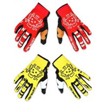fistplast 2colour Individual Skull Festival Costume Wheel Glitz Riding dirt bike long finger touch screen gloves