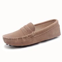 2025 Top 100% Genuine leather Women flats Handmade Women Casual leather shoes Leather Moccasins Fashion Women Driving Shoes