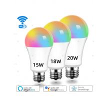 E27 WiFi Smart Dimmable Bulb RGBCW Colorful 220V LED Light APP Adjust Dimmable Support Alexa Google Home Alice Voice Control