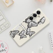 Schmetterling Drucken Telefon Fall Für Samsung Galaxy S21 S22 S23 S24 S25 Ultra Plus 5G S20 FE S10 Plus S21 FE S23FE S24FE Abdeckung Funda
