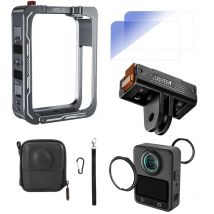 Custodia protettiva in lega di alluminio per DJI OSMO 360 Accessorio per fotocamera Telaio Gabbia per conigli Scarpa fredda e filettatura da 1/4"