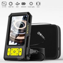 Dual Endoskop Kfz-Inspektion Endoskop 4,3 Zoll IPS-Bildschirm IP67 Wasserdichte Sanitärkamera HD1080P 8MM Sonde mit LEDs