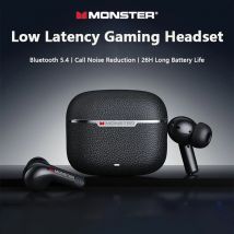 Monster MQT62 Wireless Bluetooth Earphones HIFI Surround Sound ENC Call Headphones Long Endurance Noise Reduction Gaming Headset