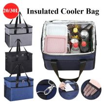 20L/30L Borse da picnic Borsa termica isolata Borsa termica per il pranzo impermeabile a tenuta stagna Borsa a tracolla Tote Picnic Beach Trip Camping Escursionismo