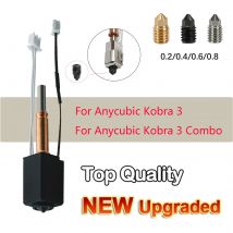 Für Anycubic Kobra 3 Hotend Kit Neues Upgrade 0,4 mm 0,6 mm 0,8 mm Messingdüsen aus gehärtetem Stahl für Kobra 3 Combo 3D-Drucker