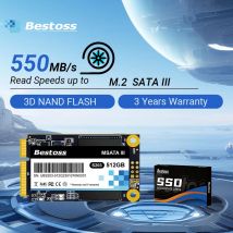 Bestoss mSata SSD 1 TB 512 GB 256 GB Mini Sata 3.0 Festplatte 128 GB Interne Solid-State-Festplatte für Laptop-Desktops, Computer