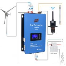 1000W Grid On Inverter DC22-60V zu AC95-265V mit Limiter Wind Turbine Generator Konverter WiFi Funktion Grid-Tie MPPT Inverter