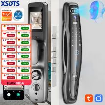 Tuya Smart 3D Face Door Lock Sicurezza Face & Camera Monitor Impronta digitale intelligente Password Sblocco chiave elettronica biometrica