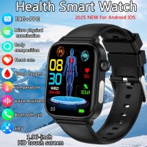 Nuovo Smartwatch 2026 con ECG+PPG per la Salute, Misurazione di Grasso nel Sangue, Acido Urico, Frequenza Cardiaca, Pressione Sanguigna, Chiamate Bluetooth, Impermeabile, per Uomini e Donne