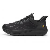 Fittington Men's Walking Shoes Thick Soled Slip On Shoe Height Increasing Breathable Sneakers Wide Comfortable Outside&Work Shoe