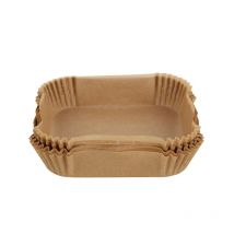 50 pezzi di carta usa e getta per friggitrice ad aria, assorbente dell'olio e vassoio di carta antiolio, tampone da forno antiaderente, grande tenacità, quadrato