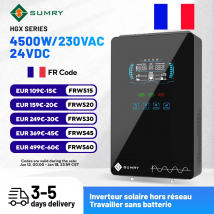 Inwerter solarny SUMRY HGX 4.5KW 220V 24VDC 140A 5600W Ładowarka MPPT Czysta Fala Sinusoidalna Inwerter Domowy Wyświetlacz LCD