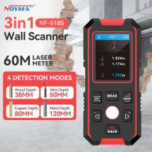 Noyafa NF-518S Metal Detector Sotterraneo Sturs Wall Scanner AC Wood Finder Cavo Fili Tracker Livello Digitale Laser Rangefinde