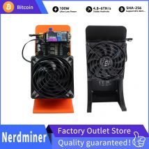 2026 ASIC Bitcoin Miner BTCnerdqaxe++Rev 6.1 6TH/s BM1370 Chip BTC Crypto Miner mit Netzteil