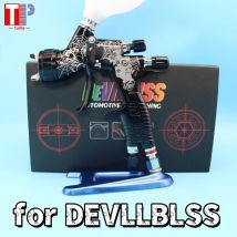 Pistola a Spruzzo GT PRO Black Spider Carve TE20/T110 con Ugello 1.3/1.8mm, Strumento di Verniciatura LVMP, Aerografo per DEVILBLAS
