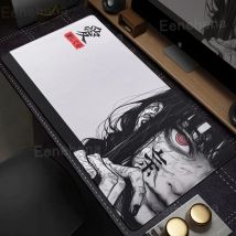 Tappetino per mouse Art Makima Comic in bianco e nero Dark Girl Gamer Accessori per computer Carattere cinese Love Tastiera Tappetini da scrivania per laptop