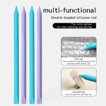 1Pc/2PCS Multifunctional Double Headed Silicone Pen Professional Carving Coloring Painting Phototherapy Shaping And Nail Tool