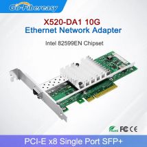 X520-DA1 10 GB PCIe-Netzwerkkarte Intel 82599EN Chip Single SFP+ Port Ethernet NIC Adapter E10G41BTDA für Windows Linux-Server