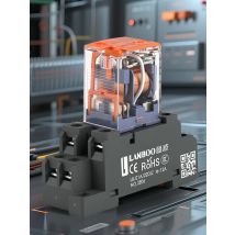 LANBOO J21A Relay 12V 24V DC 220V AC coil high quality general purpose micro Intermediatei Relay 8pin and 14pin Relay base