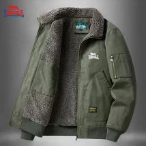 Neue Herbst- und Winterjacke aus hochwertigem, verdicktem Fleece für Herren, trendige und modische, lässige, winddichte Jacke