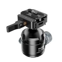 Manbily BH-52PA-02 Aluminum Alloy 52mm Shooting Saddle Ball Head Arca Swiss for Tripods Saddle Adapter Max.Load 17kg/37.47lbs