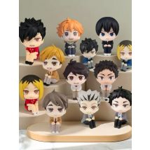 10cm Anime Kuroo Haikyuu Figure Series Kenma Lookup Figure Oikawa Tooru Action Figures Bokuto Movable Model PVC Q-version Toys
