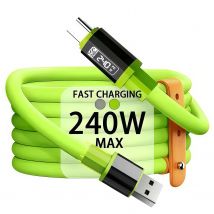 Cavo di ricarica rapido da 240 W per iPhone15 16 17 Cavo di ricarica USB tipo C Android Cavo di ricarica USB multiplo Cavo USB-tipo-c