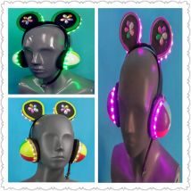 Anime Love live Cyber Idolized LED Headset/headphone cosplay prop All members headpiece can be lighted for Halloween party