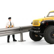 Simulation Metall Straße Leitplanke für 1/14 Traktor Anhänger Lkw 1/18 1/24 SCX24 TRX4M 1/10 Auto On-Road RC Auto Upgrade Teile