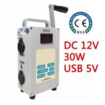 Handkurbel generator 12v 30w tragbare Hochleistungs-Außen auto generator Beleuchtung Telefon gerät Laden Backup Power Dynamo