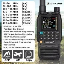 TIDRADIO H3 Walkie Talkie Telefono APP Programmazione wireless Doppia banda aerea PTT Radio a lungo raggio Cavo USB tipo C Programmazione e ricarica