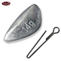TAKEDO 1BOX FD06 Metal Fishing Sinker 3.5G-14G Lead Insert Pendant Fishing Weight Sinker Fishing Accessories All For Fishing