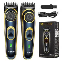 HIENA Electric Hair Clippers 10 Gear adjustable professional barber hair cutting machine Wet and Dry haircut Beard Trimmer Razor