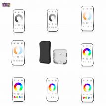 1/4 Zone Brightness Dimming/Color Temperature CCT/RGB/RGBW/RGB+CCT Ultrathin Touch Wheel RF Remote Controller apply to Skydance