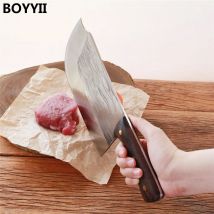 Schmieden Fleisch Cleaver Edelstahl Geschmiedet Küchenmesser Knochen Metzger Messer Holzgriff Chinesische Messer Schneiden Kochen Werkzeuge