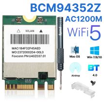 1200M BCM94352Z WiFi Card M.2 NGFF 802.11AC BT4.0 2.4G/5GHz BCM94352Z Wlan Network Card for Hackintosh mac